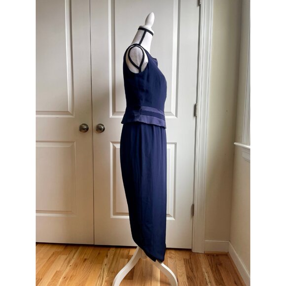 Jones New York Evening Navy Gown - Size 8P - Picture 2 of 8